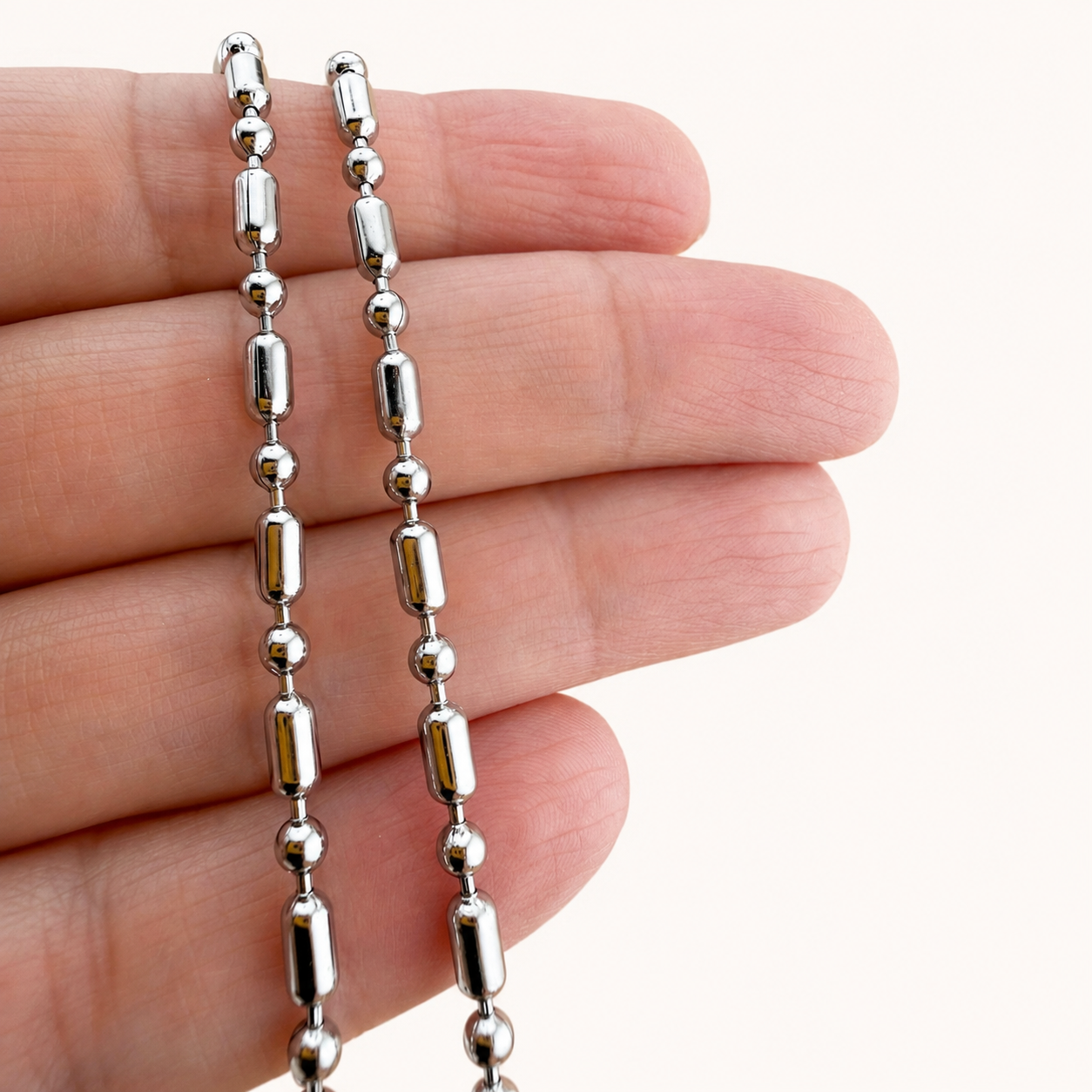 Tube & Ball Chain – 3mm