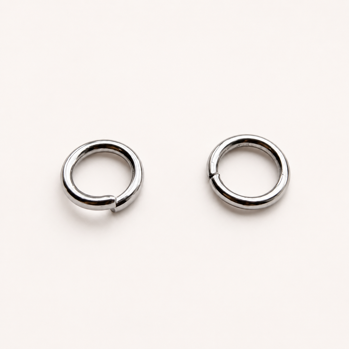 8mm Open Jump Rings - Multiple Gauge Options