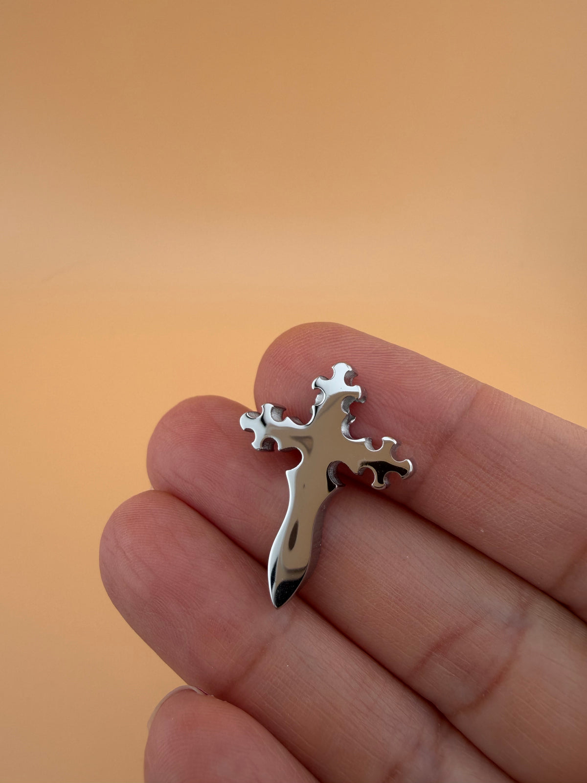 Warrior Blade Cross Pendant - 27.5x20mm