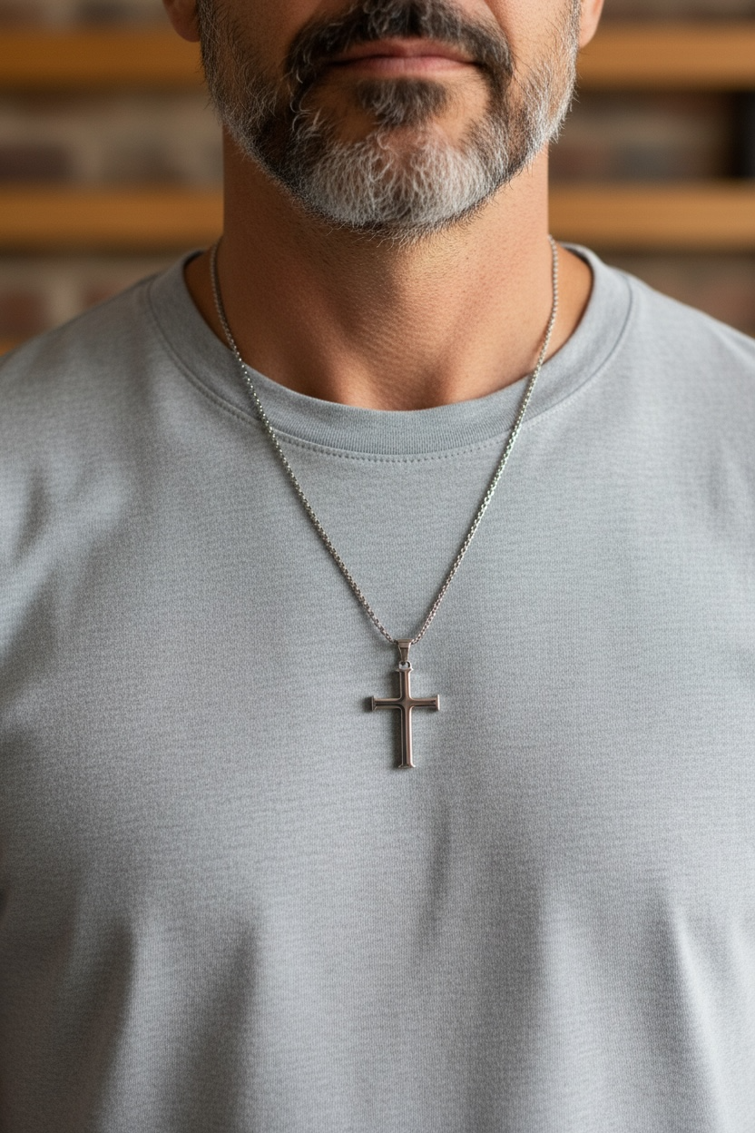 Regal Cross Pendant - 28x19.5mm