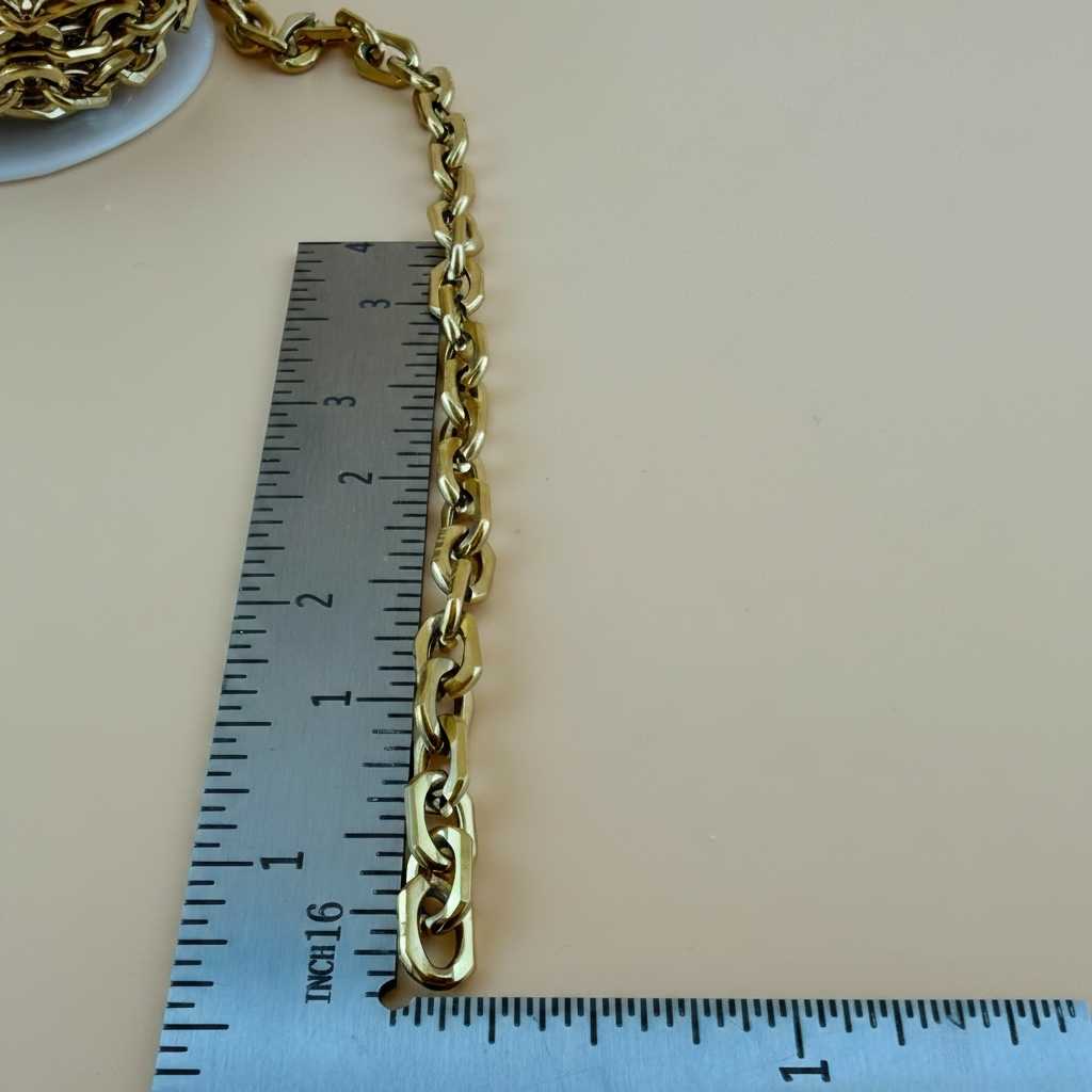 18k Gold Modern Cable Chain - 8.5x5.5mm