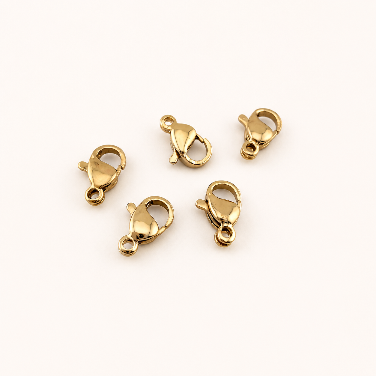 11mm 24K Gold Lobster Clasp