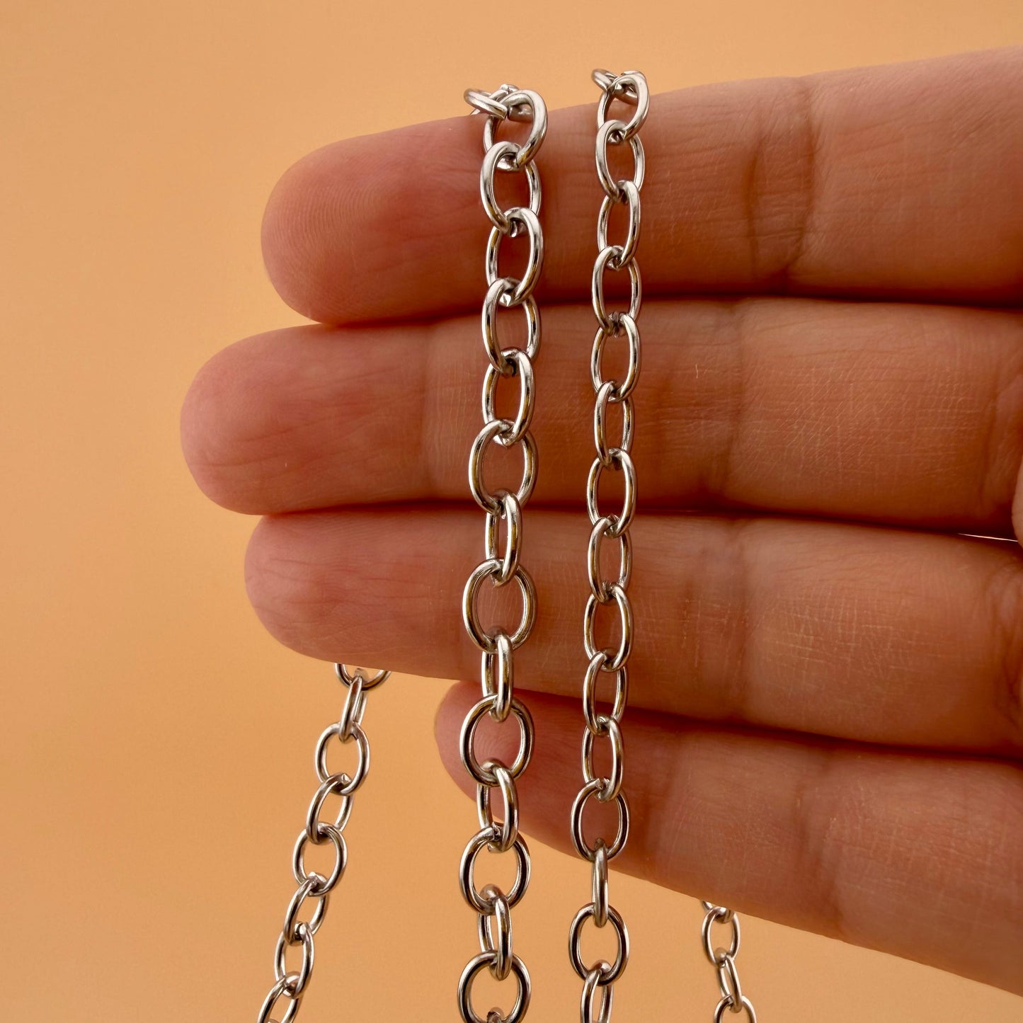 Oval Cable Chain - Multiple Sizes (By the Foot)