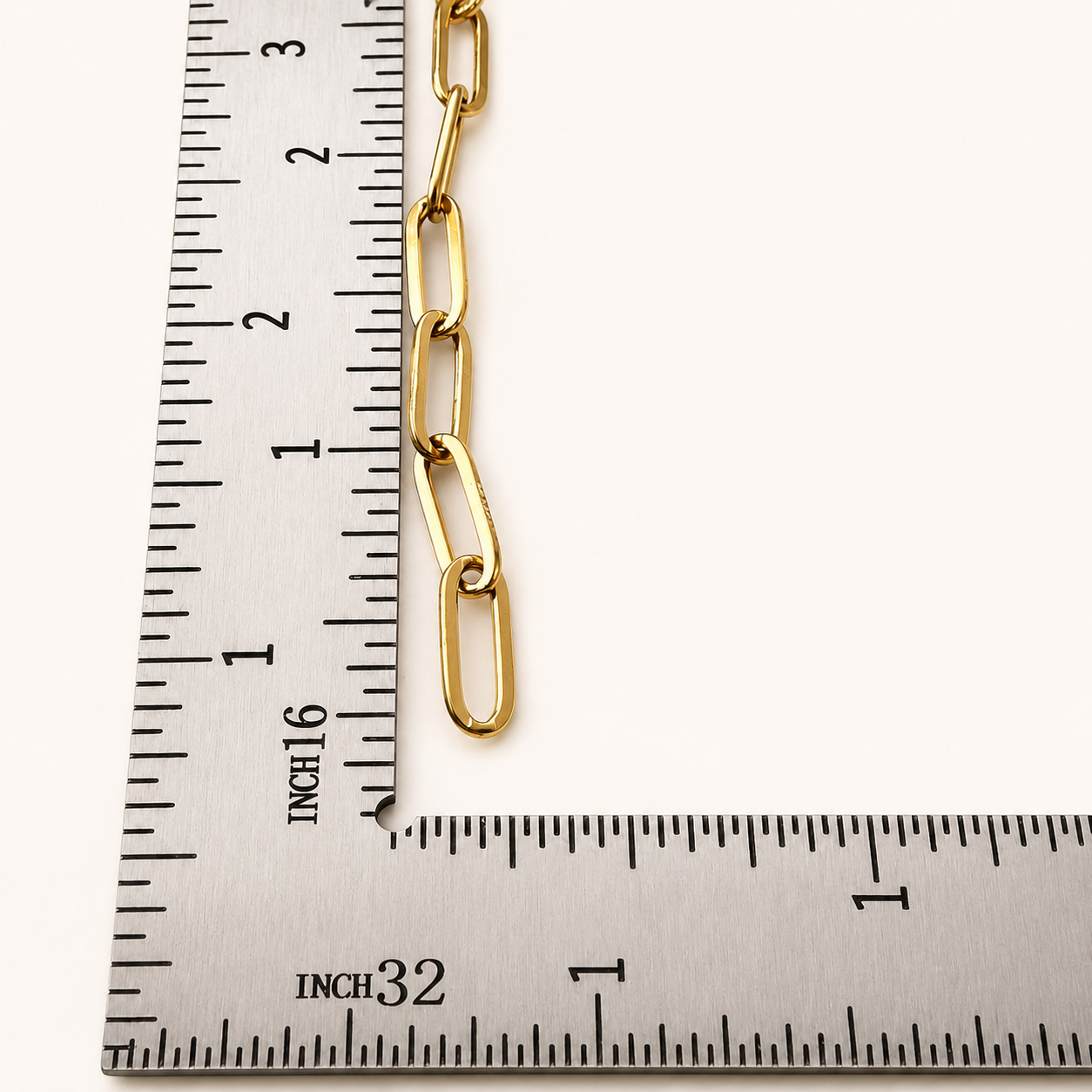 Gold PVD Paperclip Chain - 12x4mm