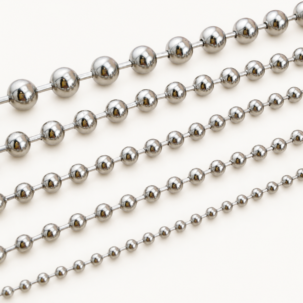 Ball Chain – Multiple Sizes (By the Foot)