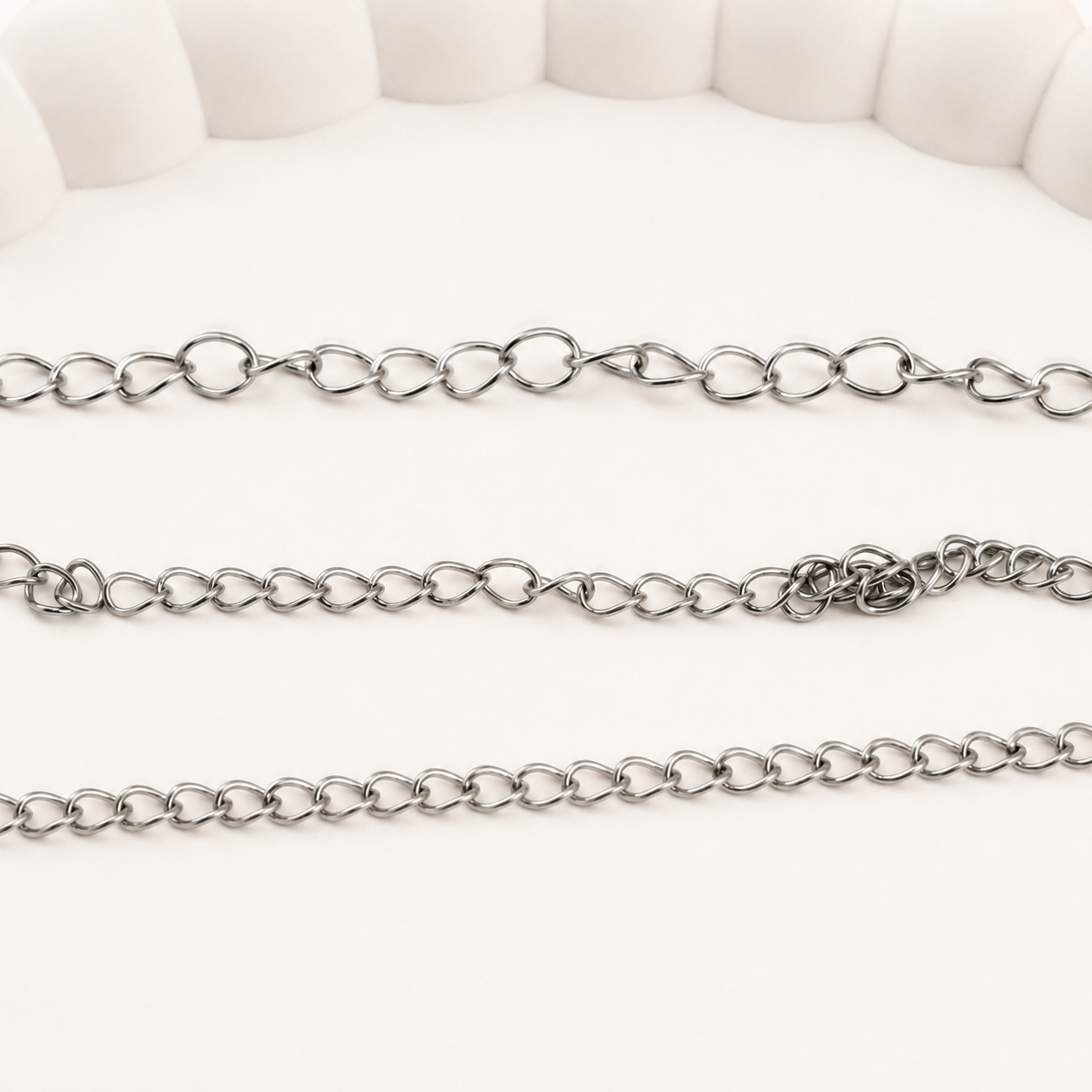 Twisted Extender Chain - Multiple Sizes (By the Foot)