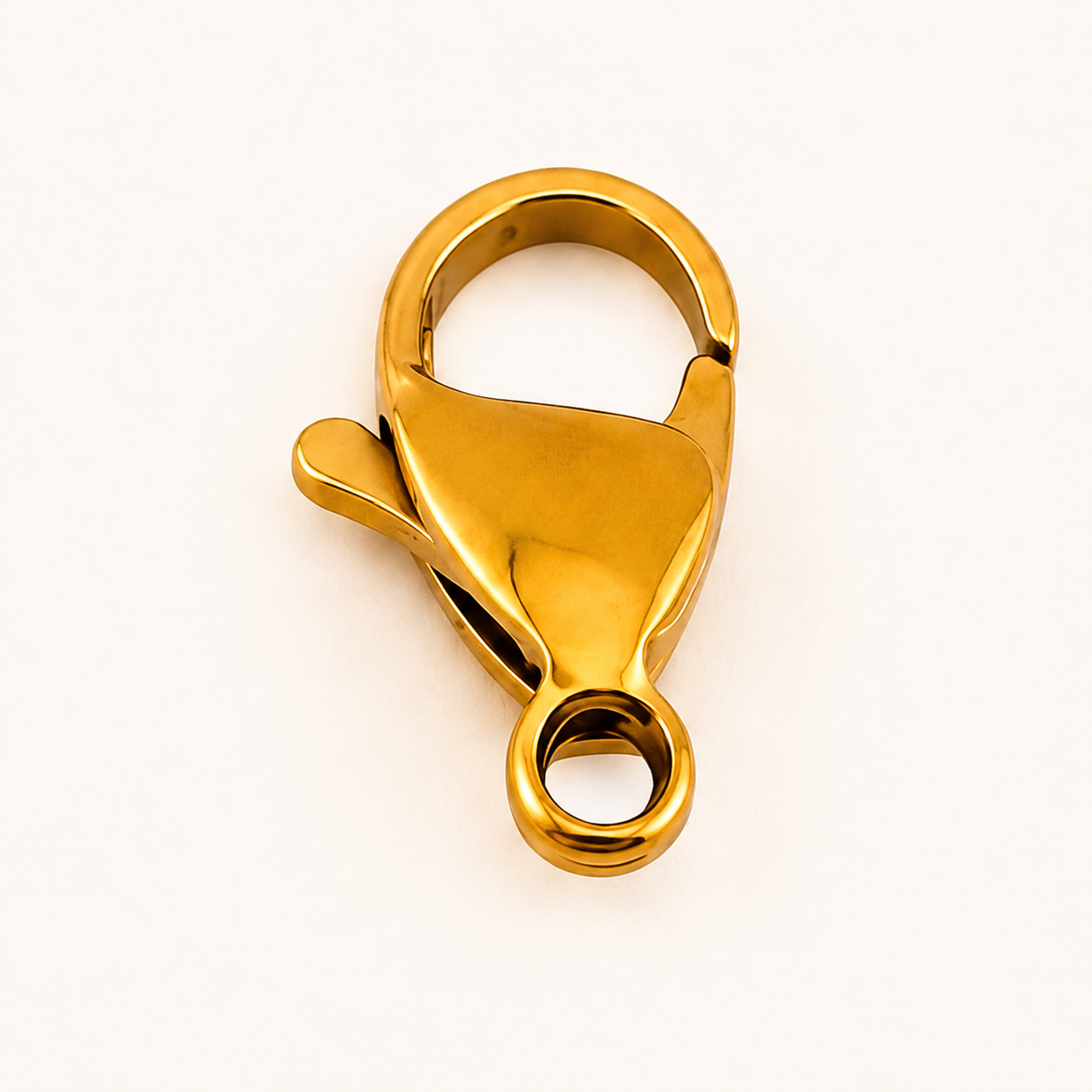 15mm Lobster Clasps - 18K Warm Gold