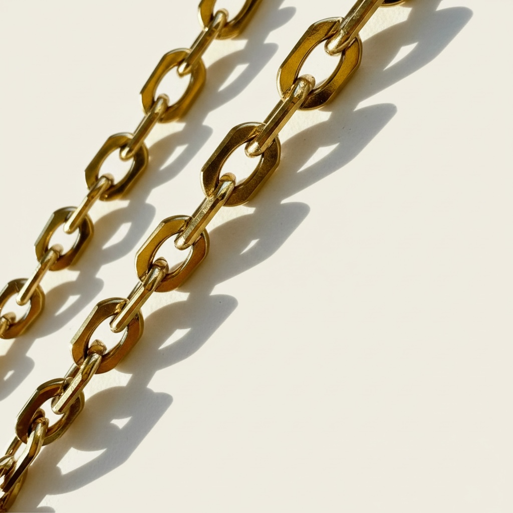 18k Gold Modern Cable Chain - 8.5x5.5mm
