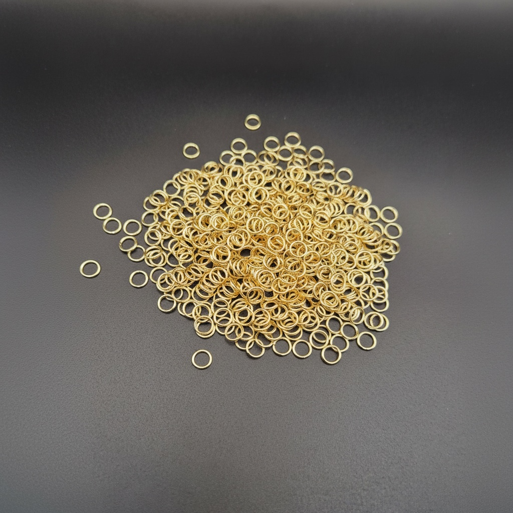 7mm • 18 Gauge - Gold Open Jump Rings