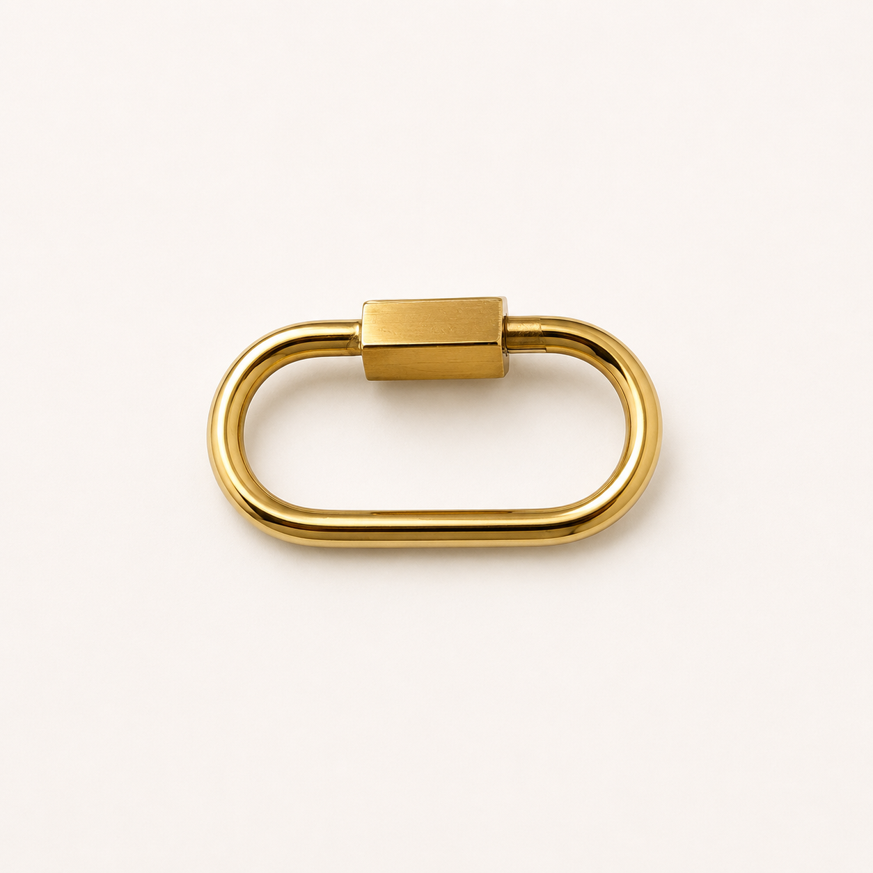 24mm Oval Screw Carabiner – Gold & Silver Finishes