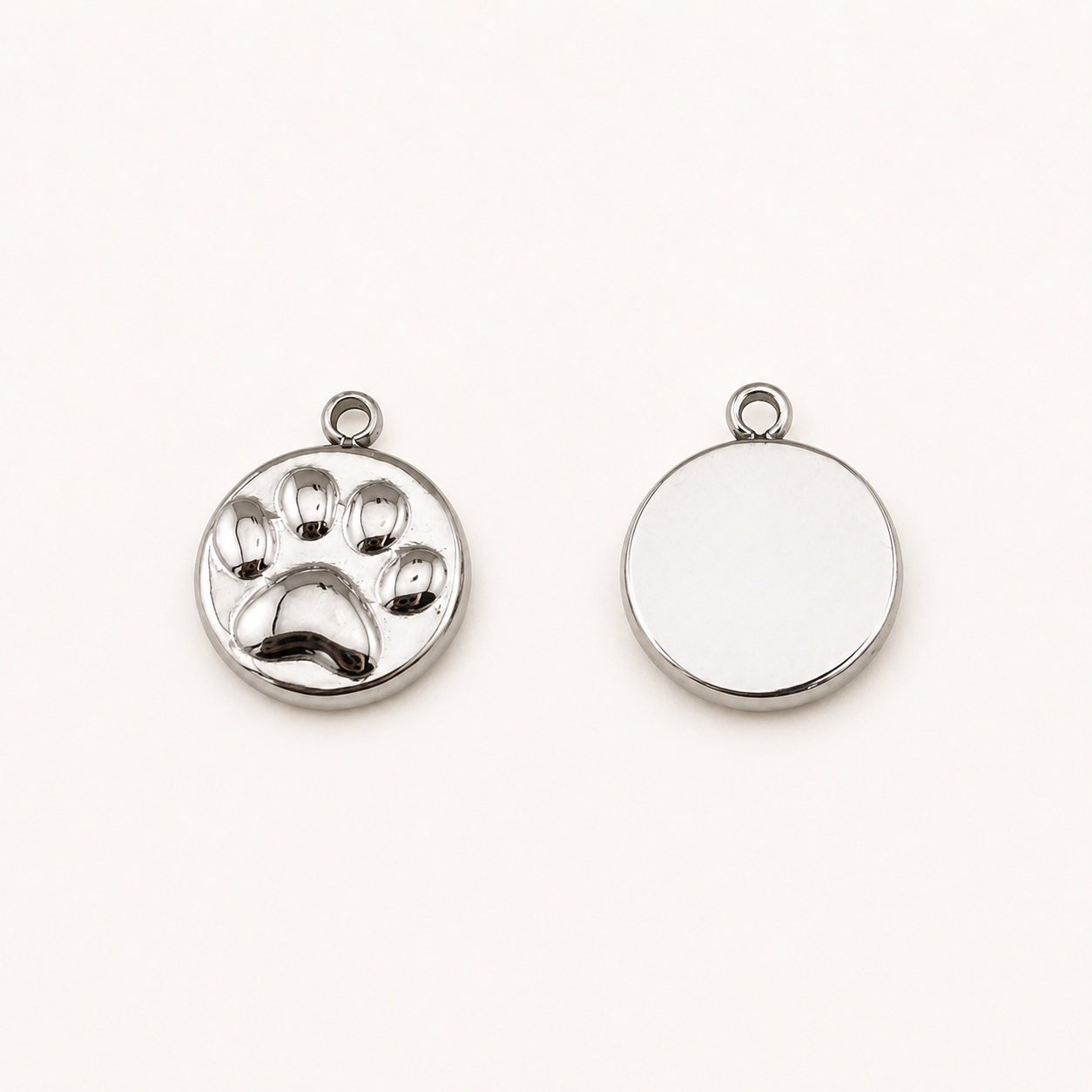 Raised Paw Print Charm – 10mm