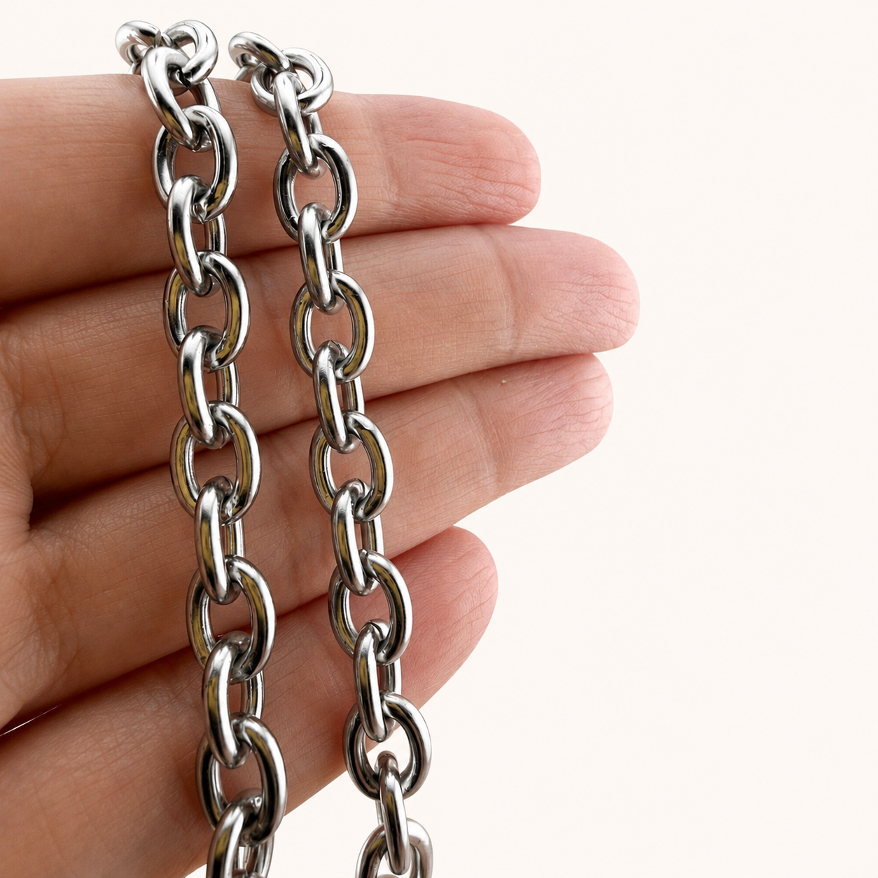 Bold & Thick Oval Cable Chain – 10x7
