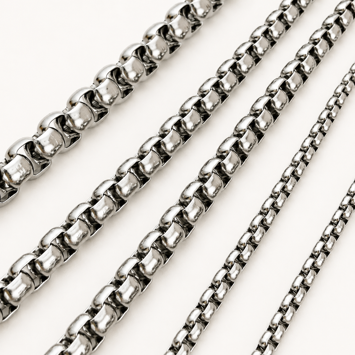 Box Chain - Multiple Sizes (By the Foot)