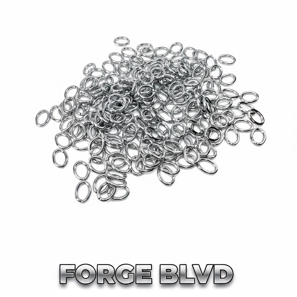 8x6mm • 16 Gauge - Oval Open Jump Rings (50/100 Packs)