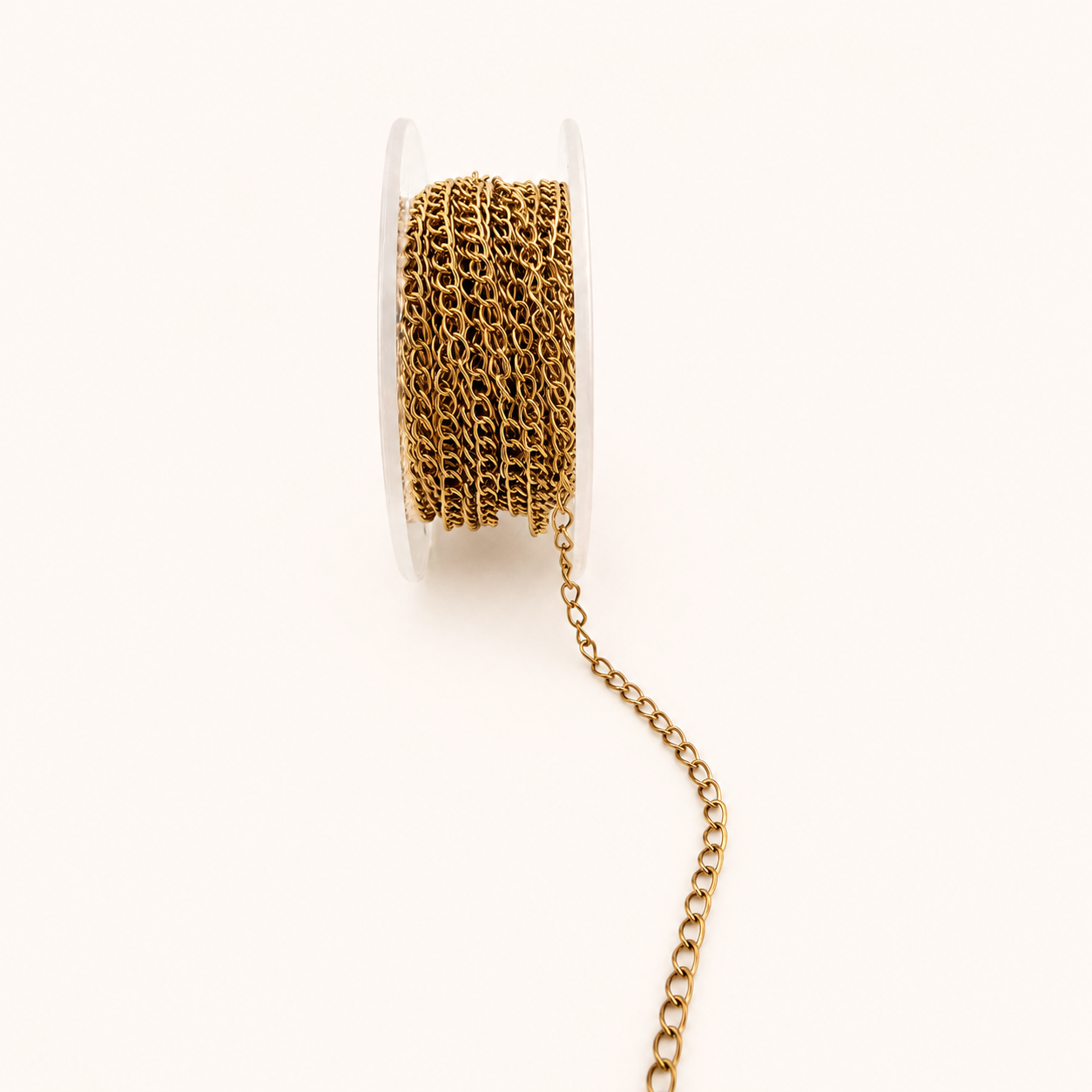 18K Gold Twisted Curb Chain – 4mm