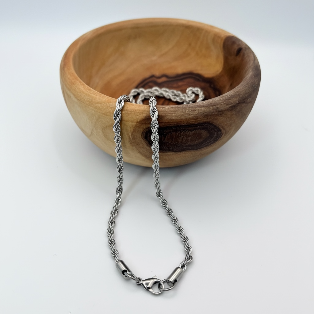 4mm Rope Chain Necklace – 20.7"