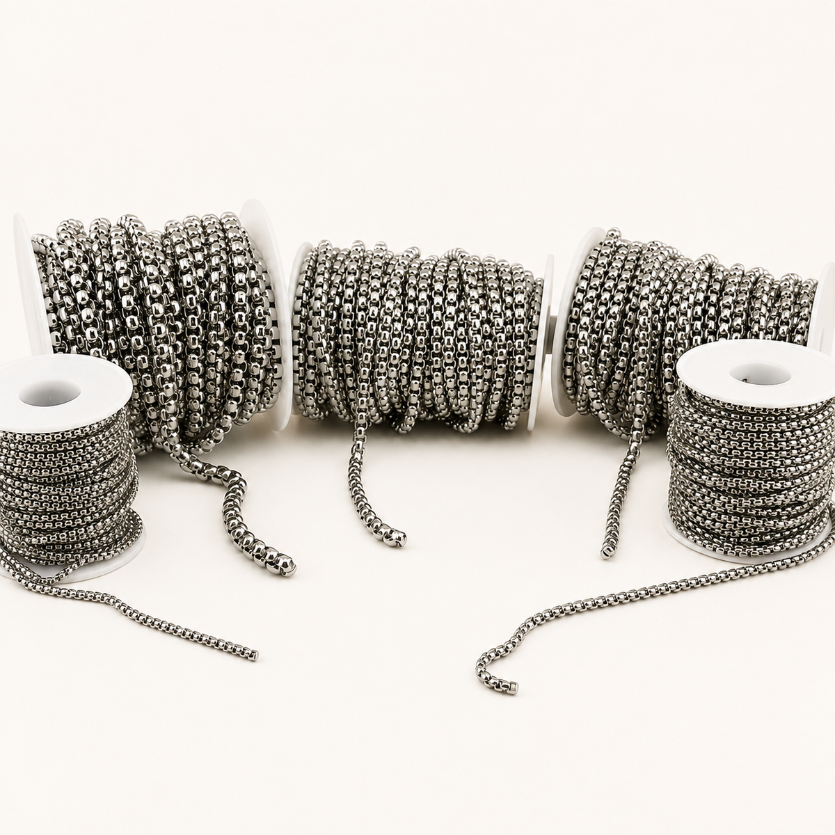 Box Chain - Multiple Sizes (By the Foot)