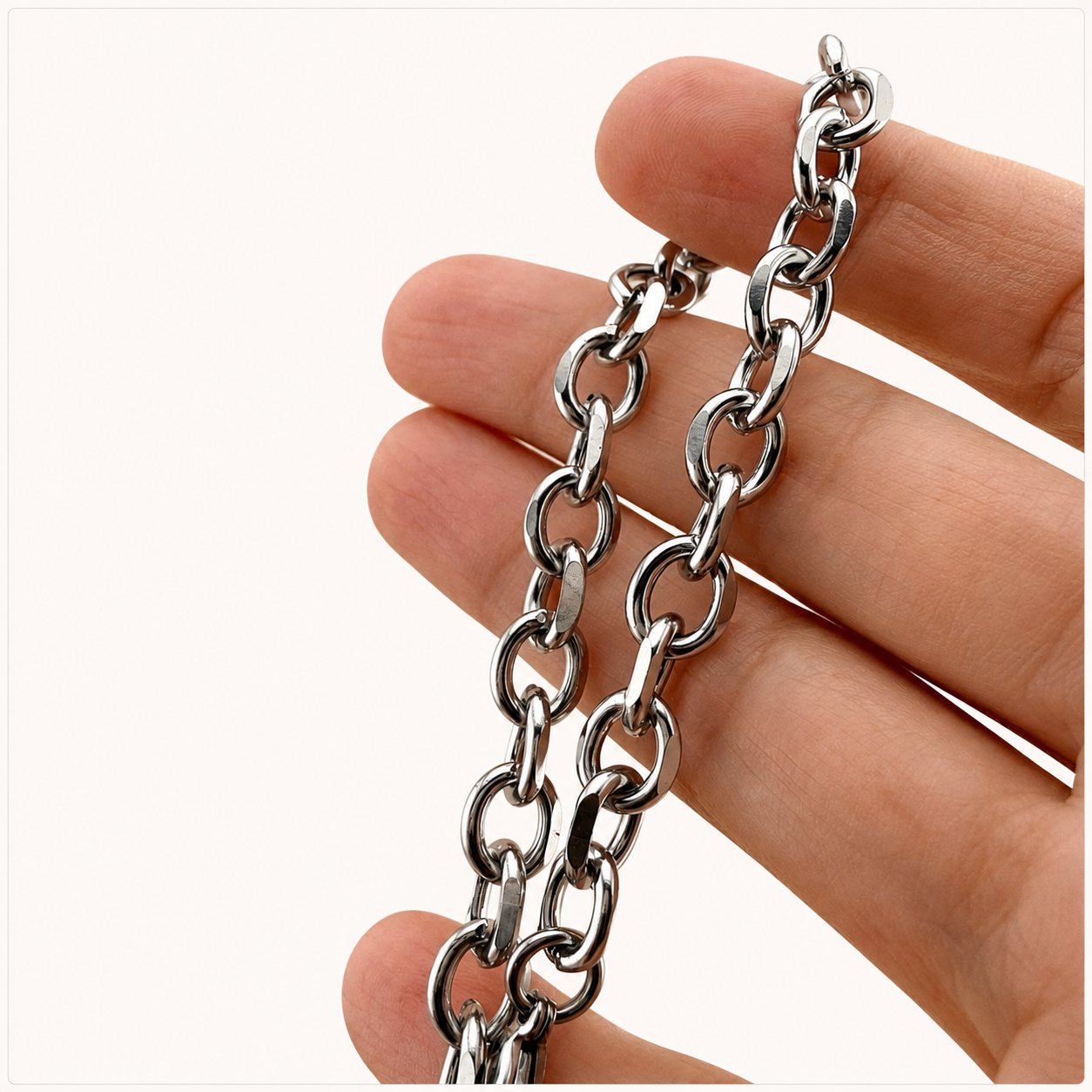 10mm Diamond Cut Link Chain