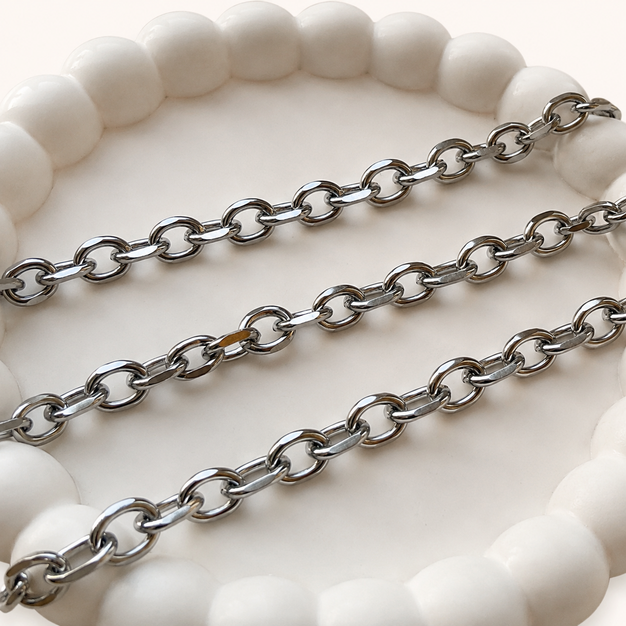 10mm Diamond Cut Link Chain