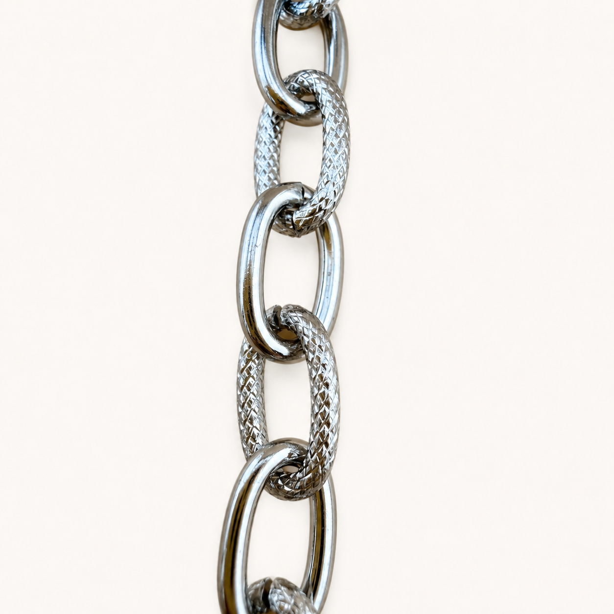 Alternating Textured Cable Chain – 13.5mm