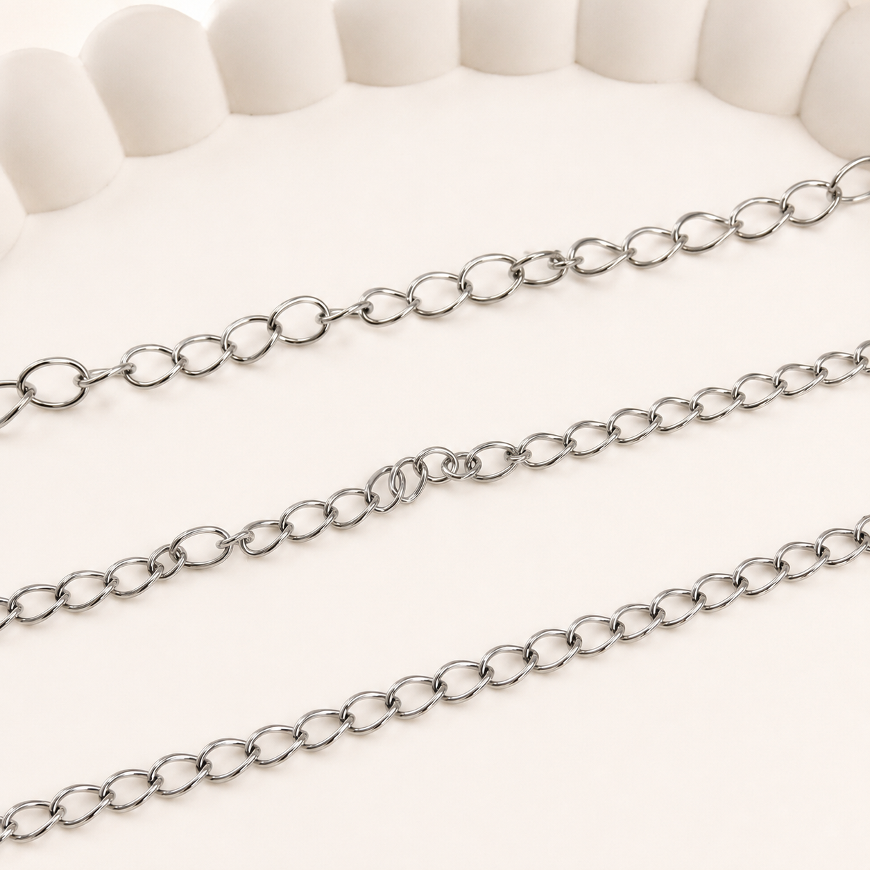 Twisted Extender Chain - Multiple Sizes (By the Foot)
