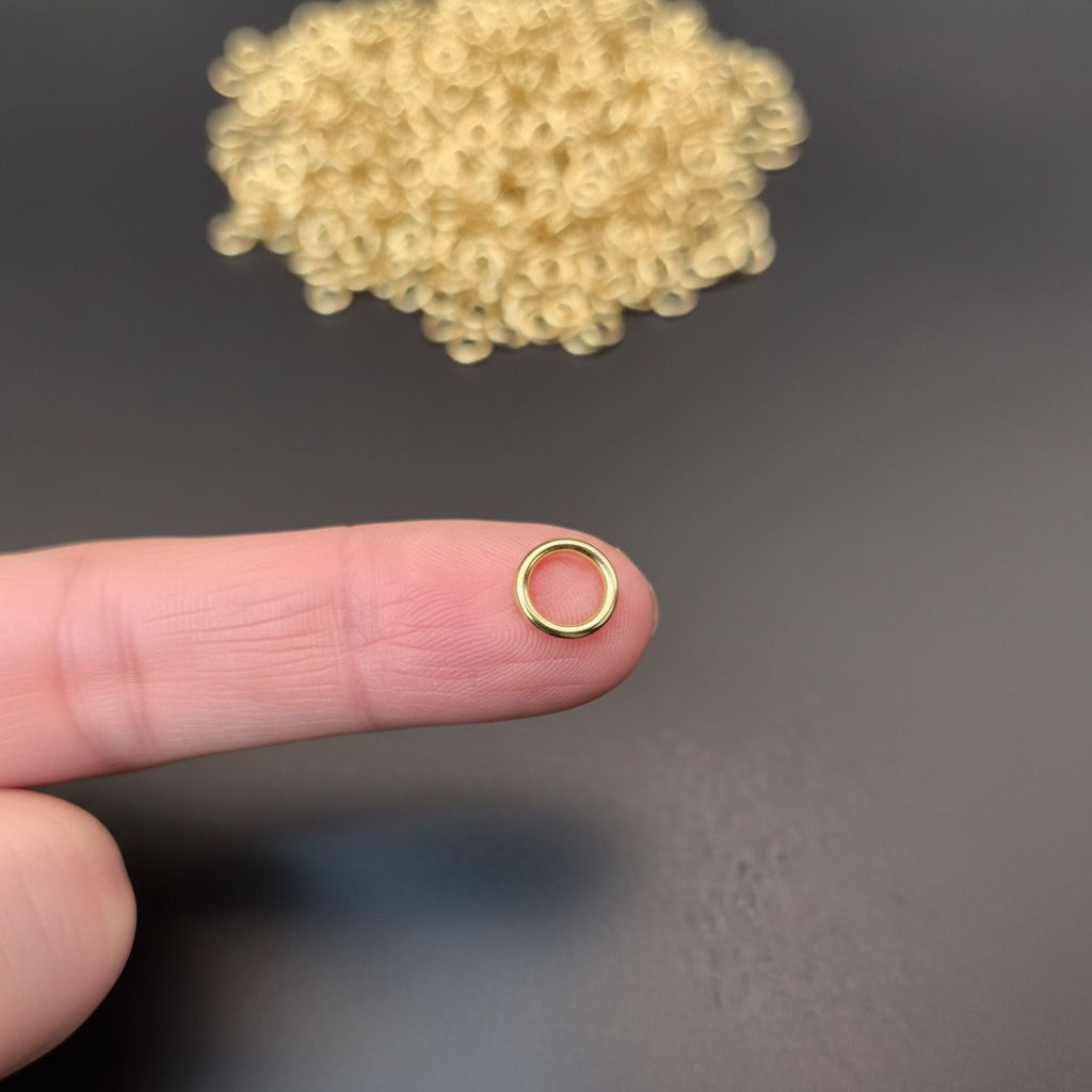 8mm • 16 Gauge - 24K Gold Open Jump Rings