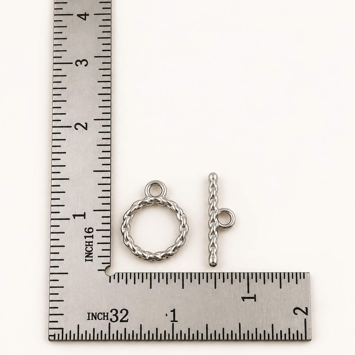 Woven Link Toggle Clasp – 22mm