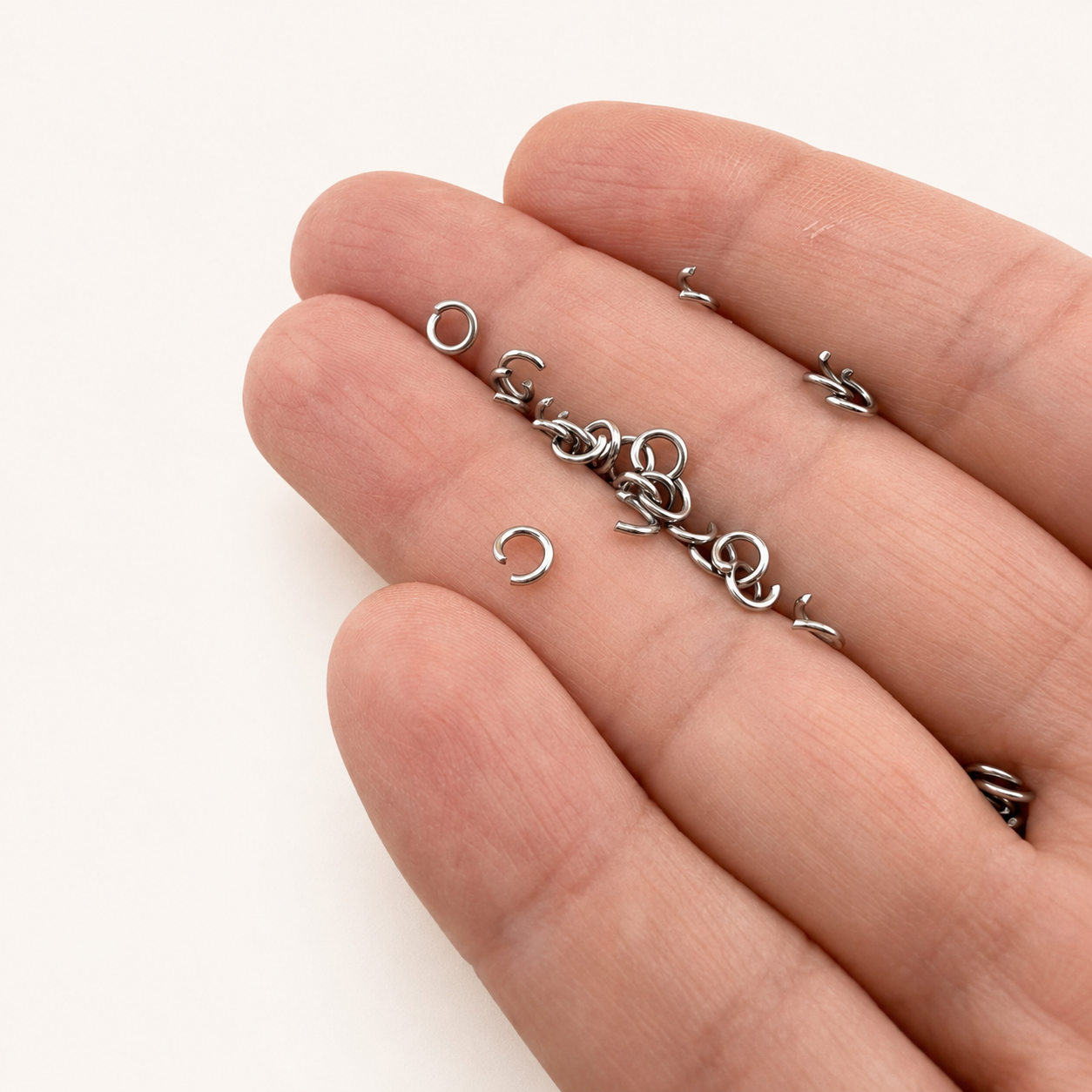 4mm  • 21 Gauge Open Jump Rings - Pack of 25