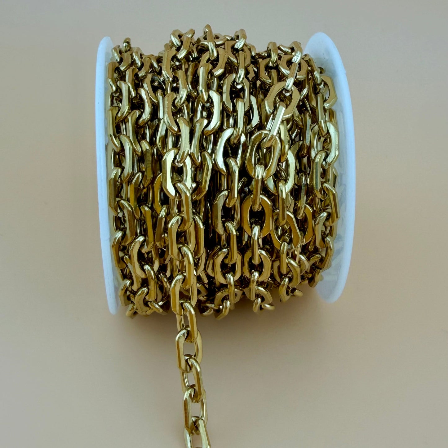 18k Gold Modern Cable Chain - 8.5x5.5mm