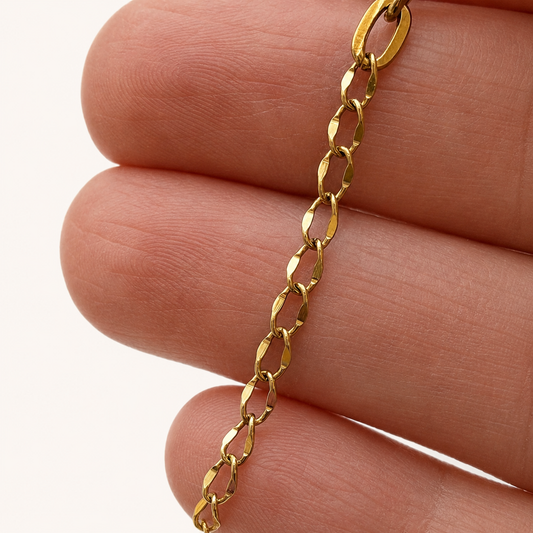 2" Gold Faceted Chain Extender (10 Pack)