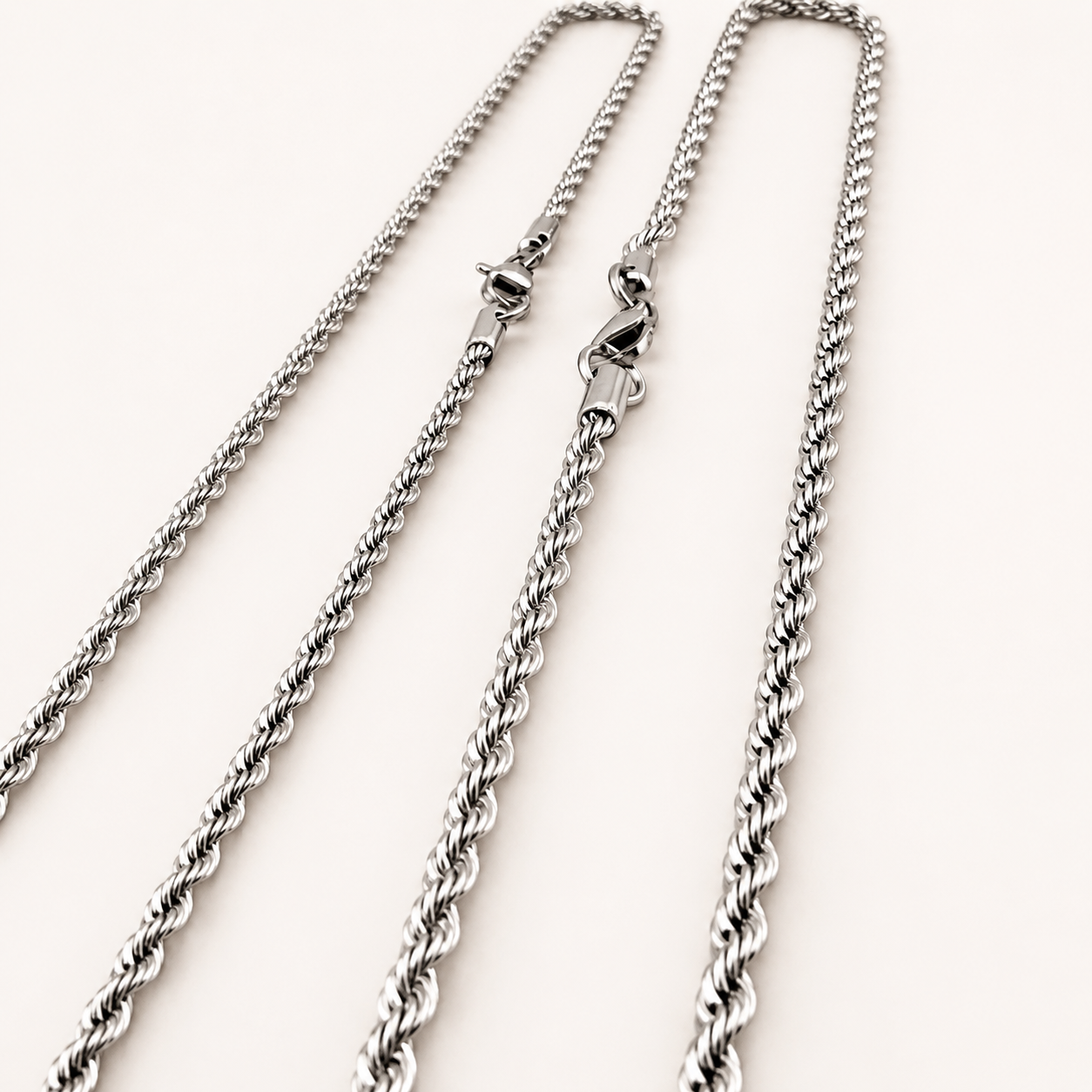 Rope Chain Necklace - Available in 3mm & 4mm