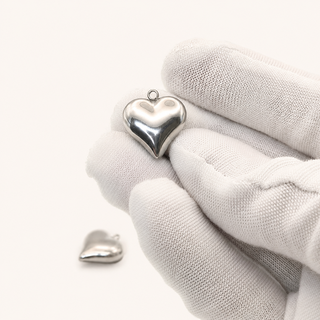 Solid Heart Pendant - 18 x 16mm