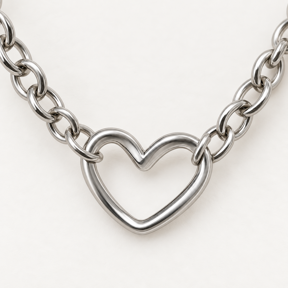 Heart Linking Ring & Charm – 18x15mm