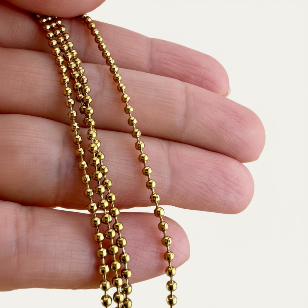 Gold Ball Chain - 2mm