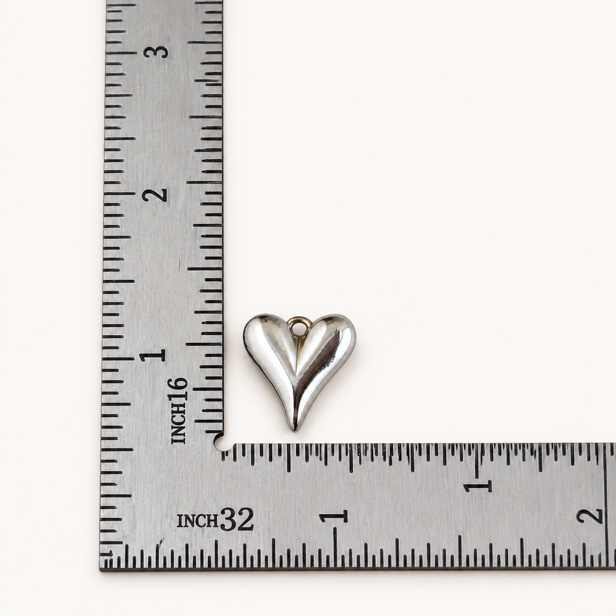 Elongated Heart Charm – 13.5mm