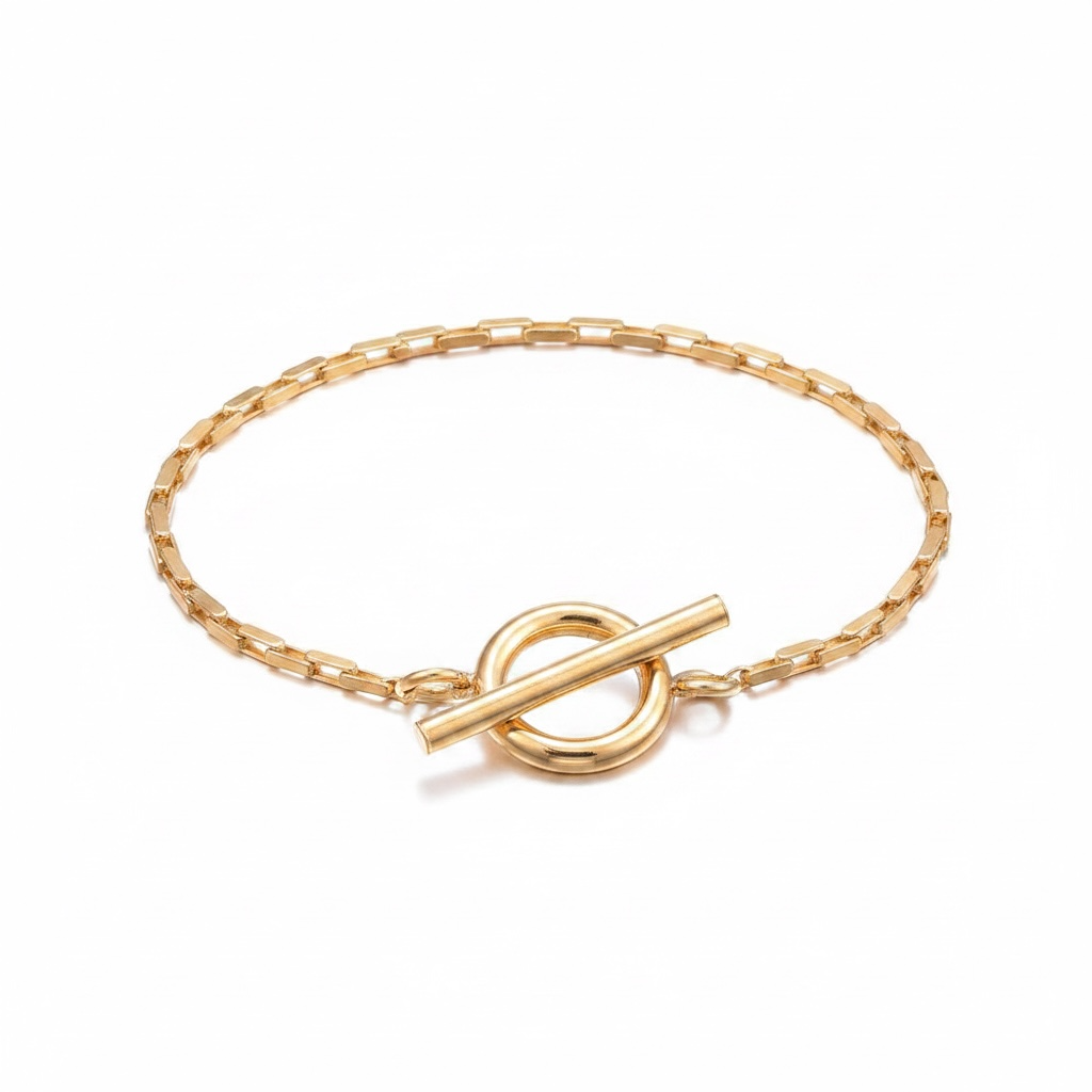 16mm 18K Gold Toggle Clasp Set