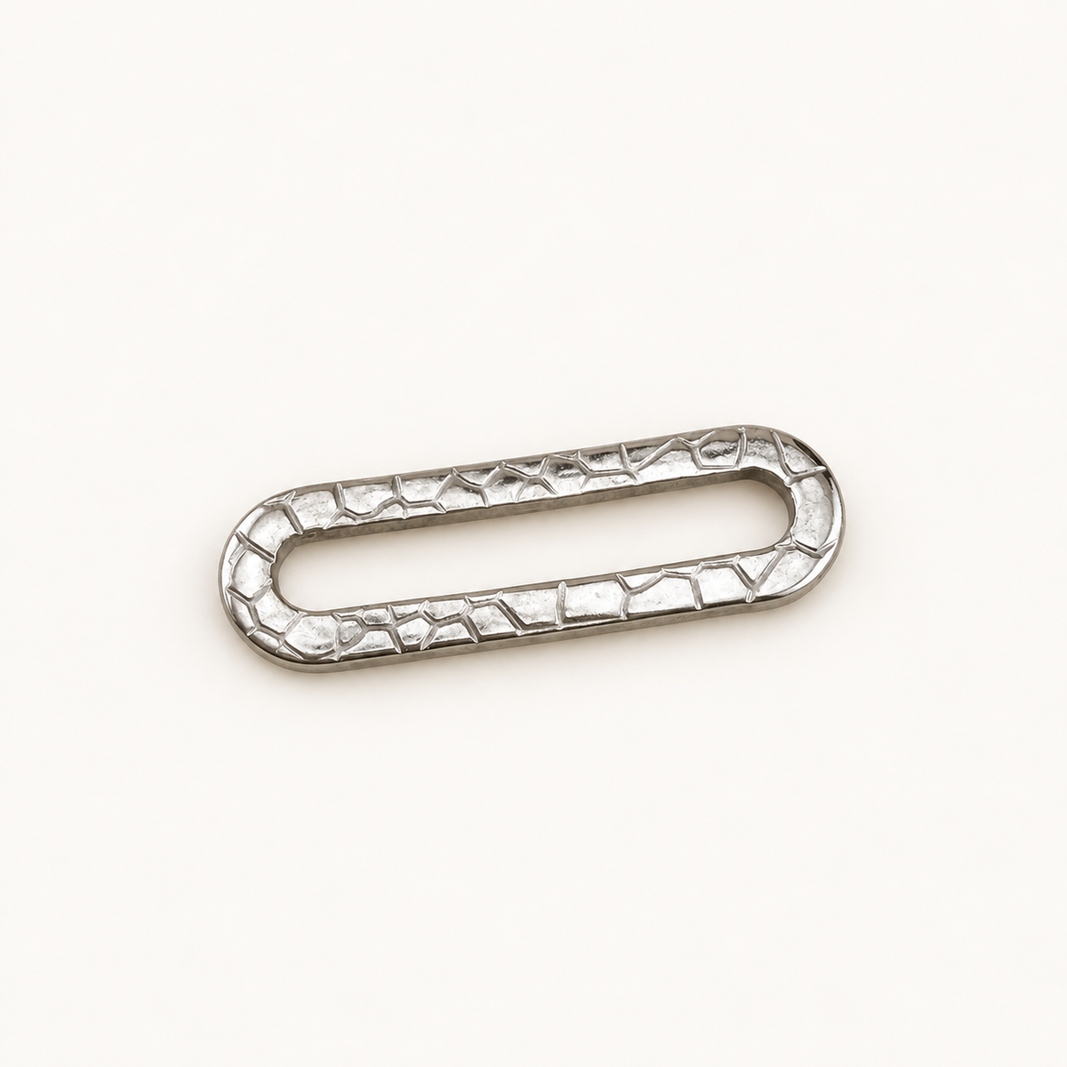 Textured Oval Linking Ring – 25mm