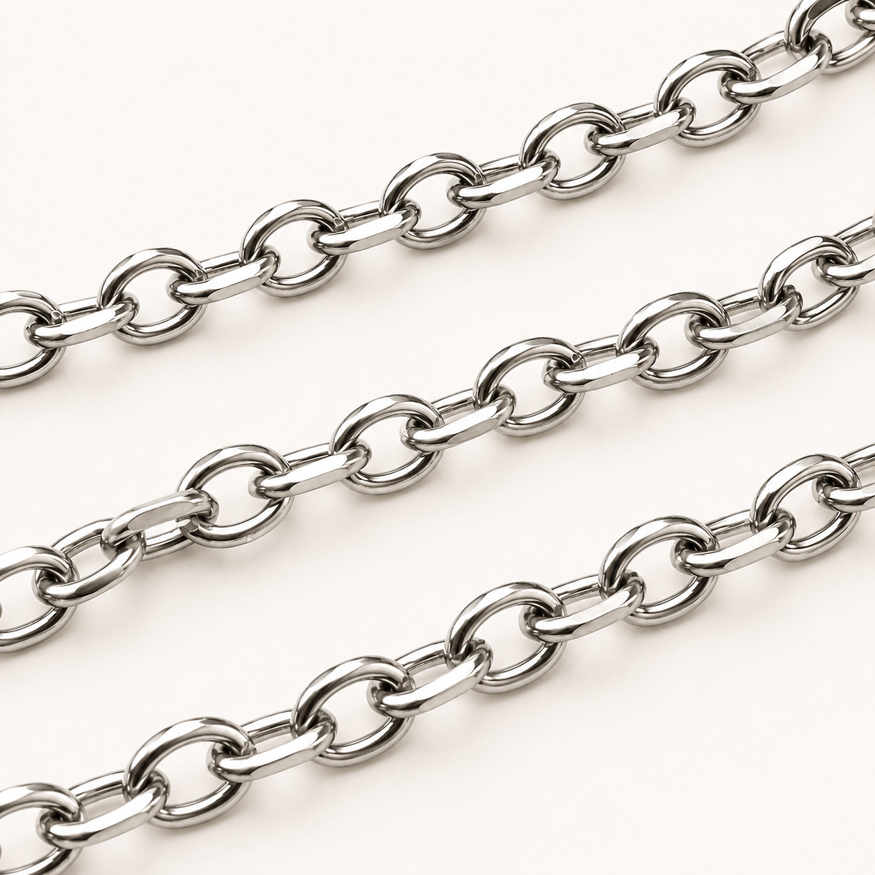 10mm Diamond Cut Link Chain