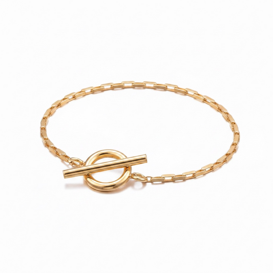 16mm 18K Gold Toggle Clasp Set