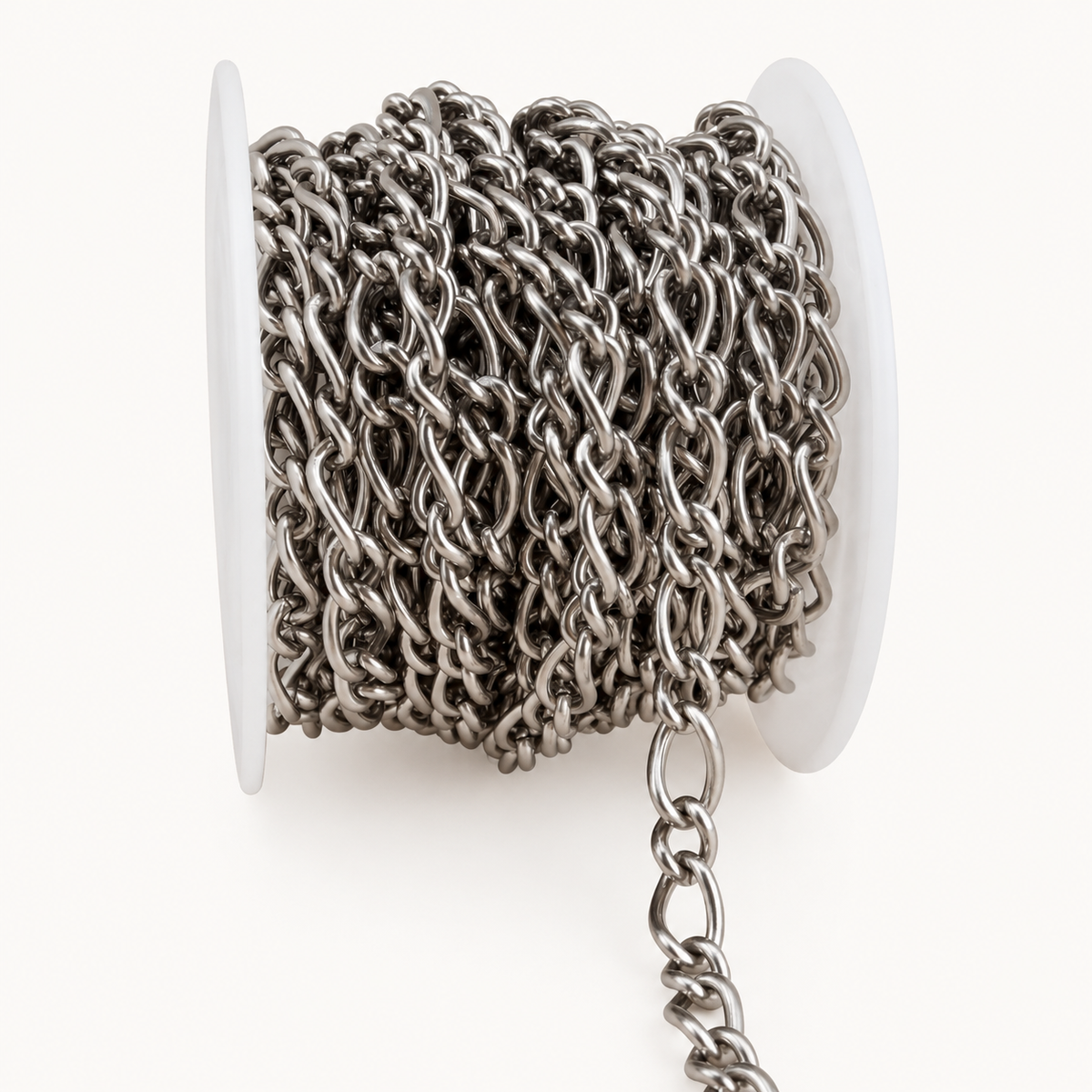 Modern Figaro Chain – 6–9mm (By the Foot)