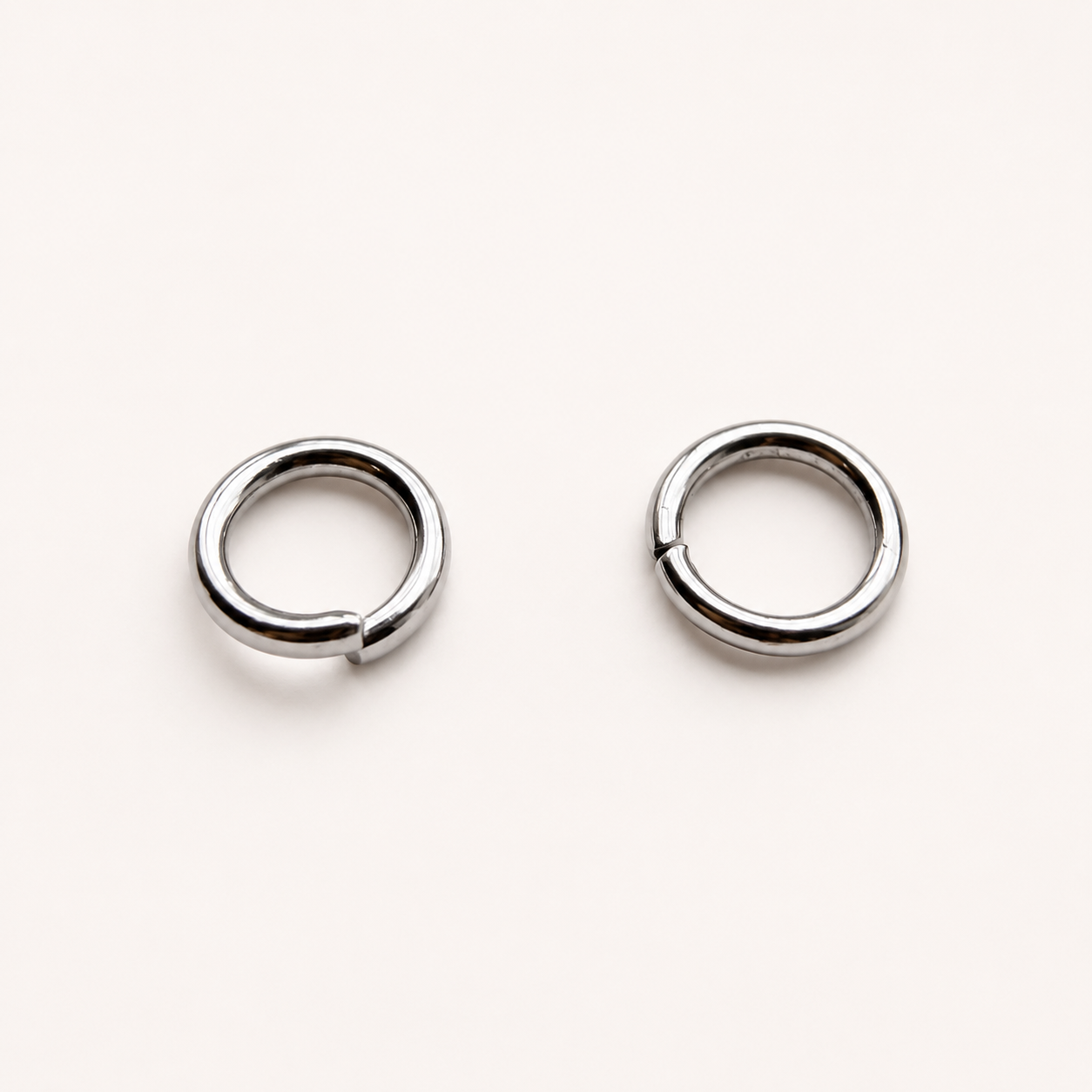 8mm Open Jump Rings - Multiple Gauge Options