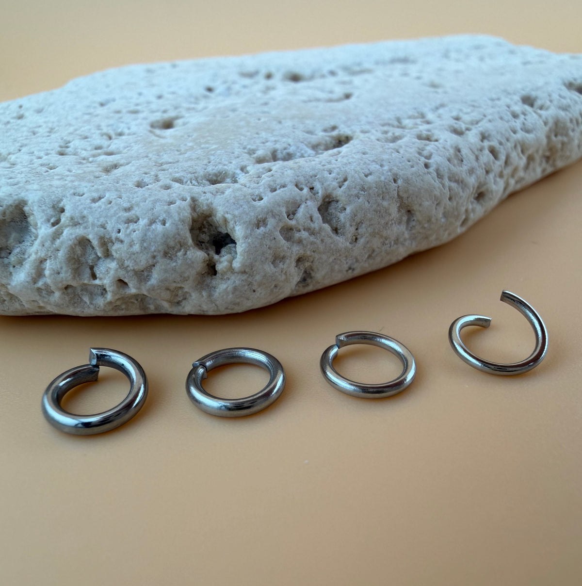 7mm Open Jump Rings - Multiple Gauge Options
