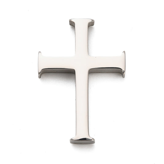 Regal Cross Pendant,  28 x 19.5mm, 3mm Hole