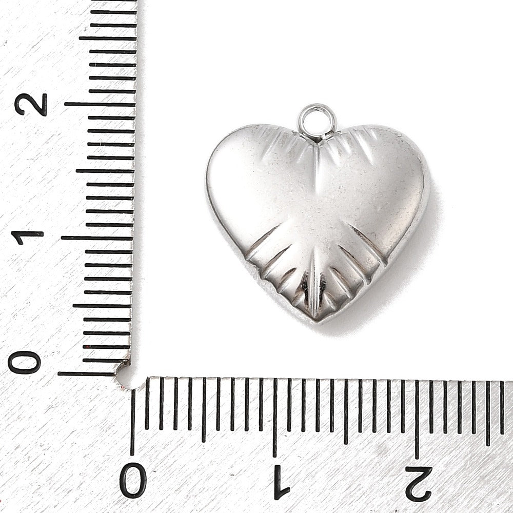 Amore Heart Pendant - 17x16mm