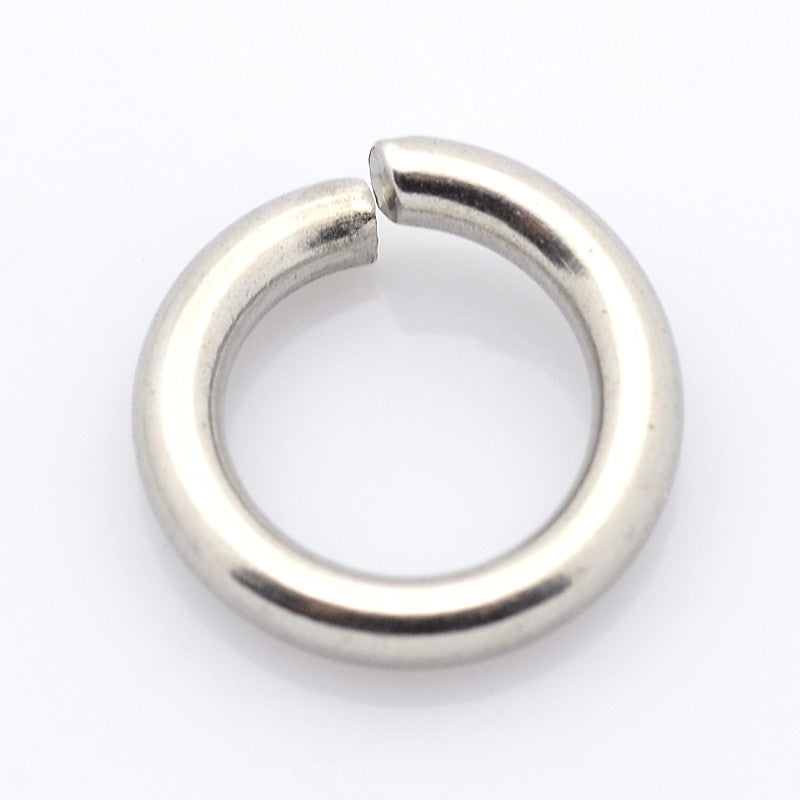 7mm • 16 Gauge - Heavy-duty Round Open Jump Rings