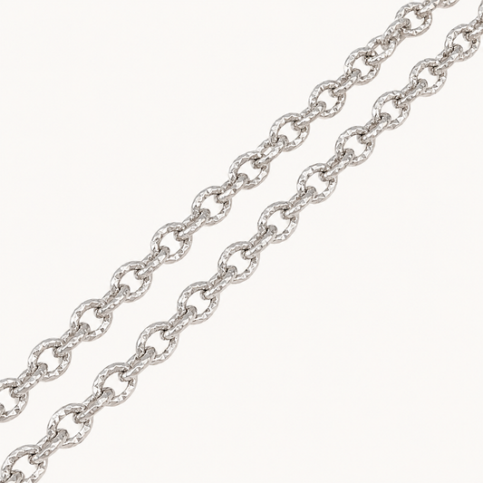 Carved Texture Cable Chain – 5mm & 8mm