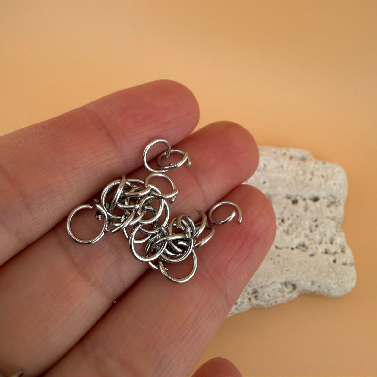 7mm Open Jump Rings - Multiple Gauge Options