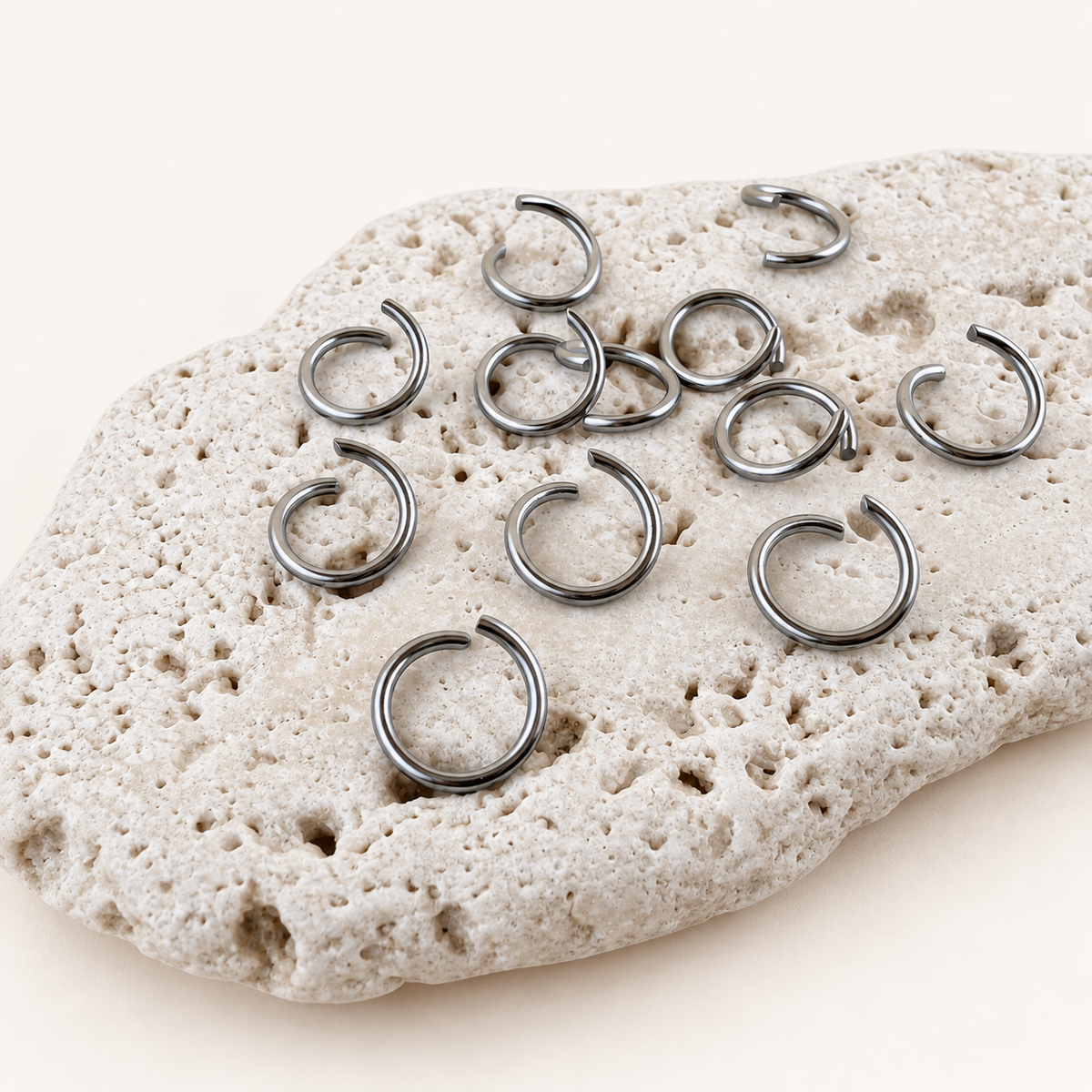 10mm  • 18 Gauge Open Jump Rings