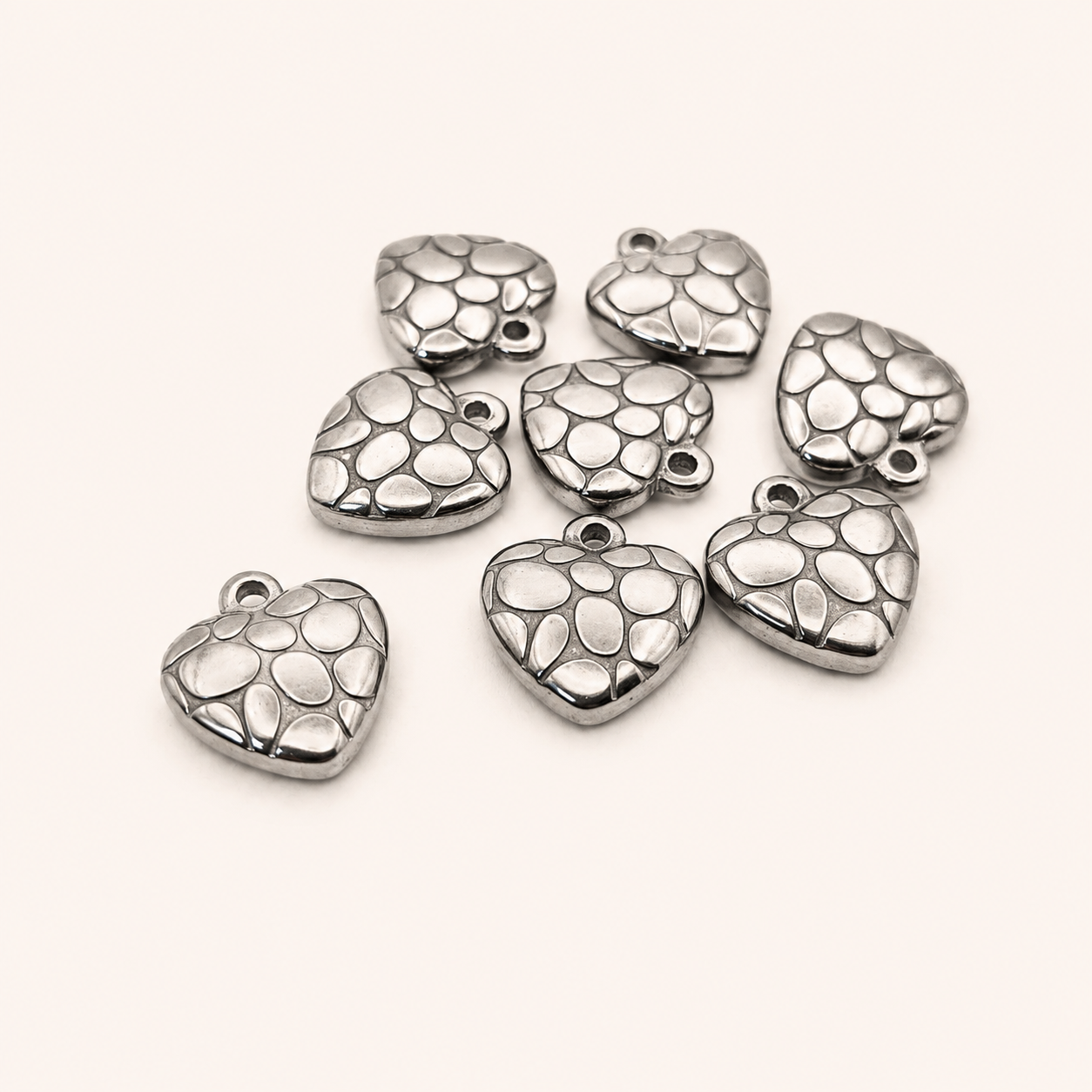 Spotted Heart Pendant - 15mm